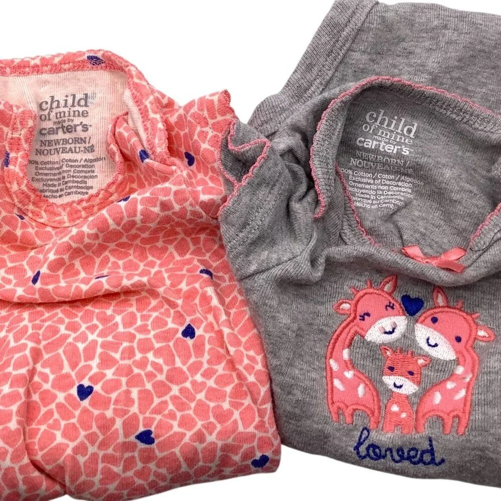 Carter's Child of Mine Baby Girl Bodysuits‎ 4 Pack Size 24M Short Sleeve Tee - Picture 10 of 12
